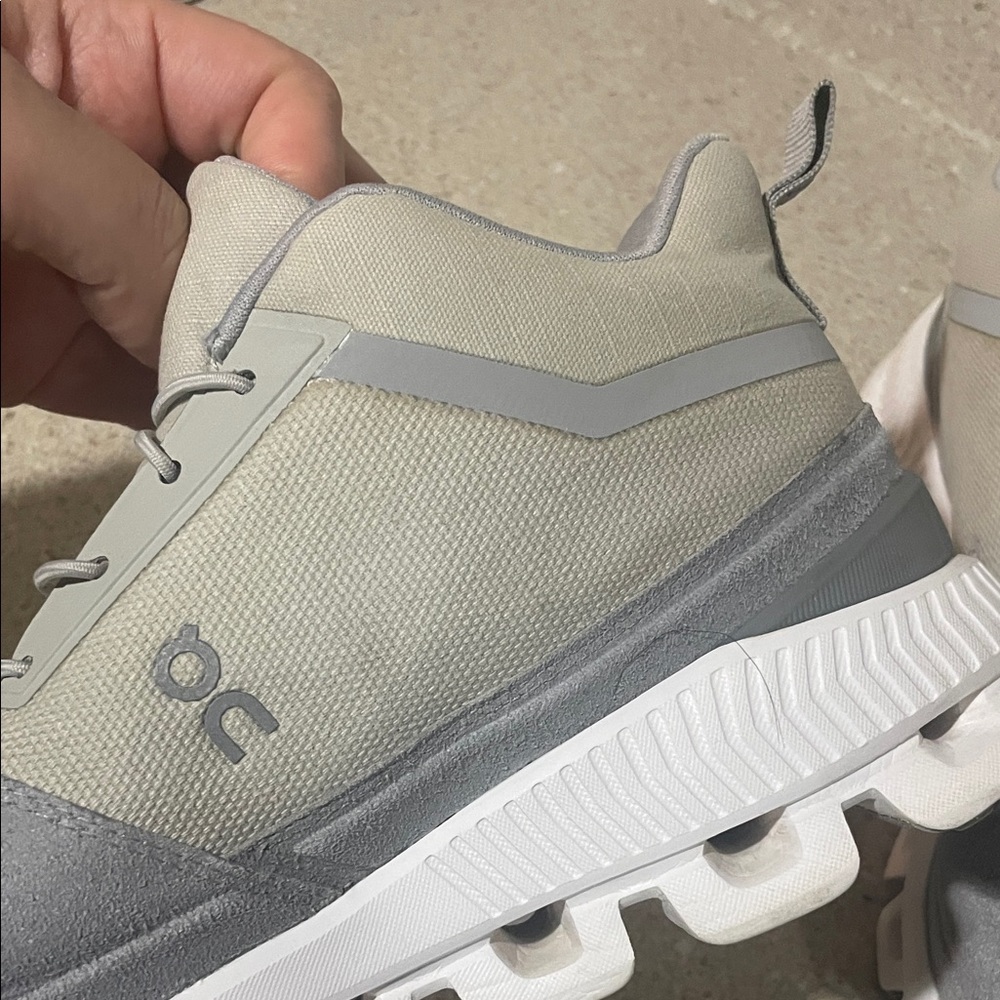 On Running women Gray and White Athletic Shoes - Picture 4 of 15